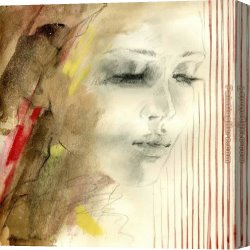 Sense Canvas Paintings - Sense of a Woman 4 by Anna Razumovskaya