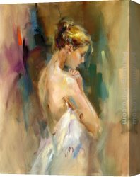 Anna Canvas Paintings - Silent Prayer by Anna Razumovskaya