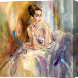 A Soft Place in My Heart Canvas Paintings - Soft as Silk by Anna Razumovskaya