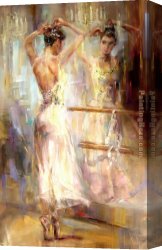Music of The Soul II Canvas Paintings - Soul Reflection 2 by Anna Razumovskaya