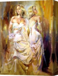 Music of The Soul II Canvas Paintings - Soul Reflection by Anna Razumovskaya