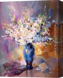 Anna Canvas Paintings - White Dream by Anna Razumovskaya