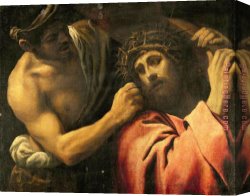 Annibale Carracci Canvas Paintings - Christ Carrying The Cross (detail) by Annibale Carracci