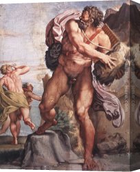 Annibale Carracci Canvas Paintings - The Cyclops Polyphemus by Annibale Carracci