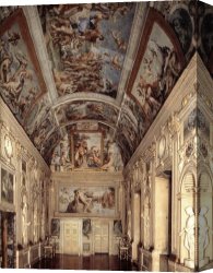 Annibale Carracci Canvas Paintings - The Galleria Farnese by Annibale Carracci