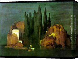 Dead Game Canvas Paintings - Island of the Dead by Arnold Bocklin