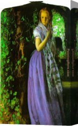 Which One Do You Love Best Canvas Paintings - April Love by Arthur Hughes