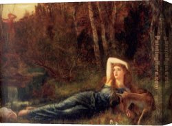 Arthur Hacker Canvas Paintings - Endymion by Arthur Hughes