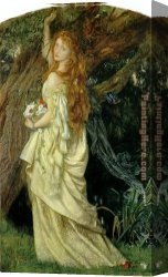 Arthur Hacker Canvas Paintings - Ophelia by Arthur Hughes