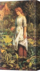 Arthur Hacker Canvas Paintings - Phyllis by Arthur Hughes