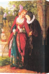 Arthur Hacker Canvas Paintings - Silver and Gold by Arthur Hughes
