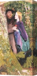 Engagement Canvas Paintings - The Long Engagement by Arthur Hughes