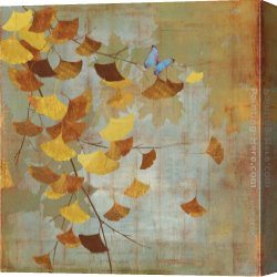 Johan Laurentz Jensen Canvas Paintings - Gingko Branch I by Asia Jensen
