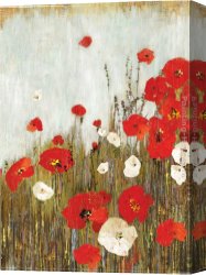 Johan Laurentz Jensen Canvas Paintings - Scarlet Poppies by Asia Jensen