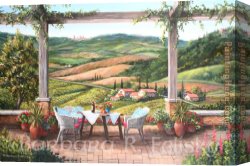 A Special Moment I Canvas Paintings - A Tuscany Moment by Barbara Felisky