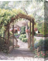 Gateway Canvas Paintings - Vagabond Gateway by Barbara Felisky