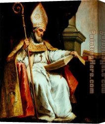 Cathedral Canvas Paintings - St. Isidoro Cathedral of Seville by Bartolome Esteban Murillo