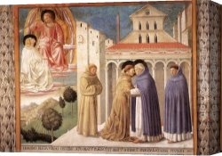 Scene Canvas Paintings - Scenes from the Life of St Francis (Scene 4, south wall) by Benozzo di Lese di Sandro Gozzoli