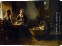 A Special Moment I Canvas Paintings - A Peaceful Moment by Bernard de Hoog