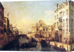 Basilica Di San Marco Canvas Paintings - The Scuola of San Marco by Bernardo Bellotto