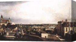 Bernardo Strozzi Canvas Paintings - Vienna, Panorama from Palais Kaunitz by Bernardo Bellotto