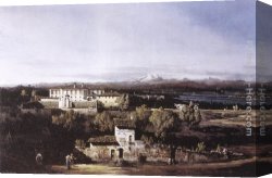 Bernardo Strozzi Canvas Paintings - View of the Villa Cagnola at Gazzada near Varese by Bernardo Bellotto