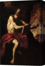 Bernardo Strozzi Canvas Paintings - Saint Jerome by Bernardo Cavallino