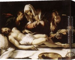 Bernardo Strozzi Canvas Paintings - Lamentation over the Dead Christ by Bernardo Strozzi