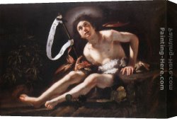 Bernardo Strozzi Canvas Paintings - St John the Baptist by Bernardo Strozzi