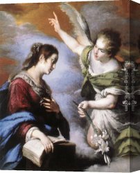 Bernardo Strozzi Canvas Paintings - The Annunciation by Bernardo Strozzi