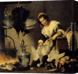 Bernardo Strozzi Canvas Paintings - The Cook by Bernardo Strozzi