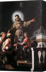 Bernardo Strozzi Canvas Paintings - The Miracle of St Diego of Alcantara by Bernardo Strozzi