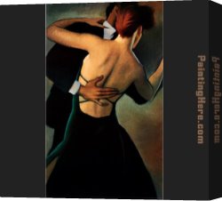 Evening Canvas Paintings - Evening in Jade by Bill Brauer