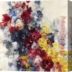 Bobbie Canvas Paintings - Angels Or Demons No1 by Bobbie Burgers