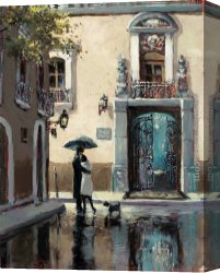 Boulevard Montmarte Canvas Paintings - Boulevard Hotel by Brent Heighton