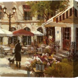 Floral Canvas Paintings - Floral Promenade by Brent Heighton