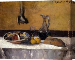 Camille Canvas Paintings - Still Life by Camille Pissarro