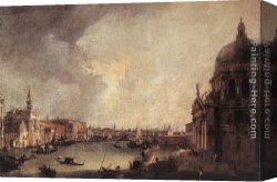 The Doge's Palace From The Entrance to The Grand Canal Canvas Paintings - Entrance to the Grand Canal Looking East by Canaletto