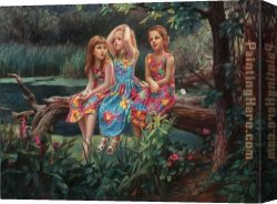 Friends Canvas Paintings - FRIENDS by Cao Yong