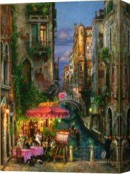 Umbrellas Canvas Paintings - Red Umbrella by Cao Yong