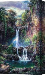 Jas De Bouffan The Pool Canvas Paintings - SACRED POOLS by Cao Yong