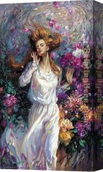 Marshal Ney on Horseback Fighting The Wind Canvas Paintings - WINDS OF LOVE by Cao Yong