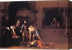 Baptist Canvas Paintings - Beheading of Saint John the Baptist by Caravaggio