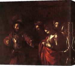 The Martyrdom of St Margaret Canvas Paintings - The Martyrdom of St. Ursula by Caravaggio