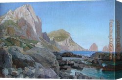 Mediterranean Shipping Canvas Paintings - Mediterranean Shipping by Carl Fredrik Aagard