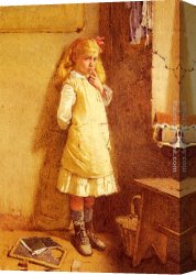 A Corner of The Apartment Canvas Paintings - In The Corner by Carlton Alfred Smith