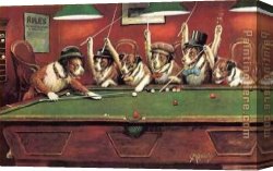 Jas De Bouffan The Pool Canvas Paintings - Kelly Pool by Cassius Marcellus Coolidge