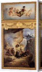 Allegory Canvas Paintings - Allegory Of Autumn The Goddess Cybele Surrounded By Putti by Charles Diodore Rahoult