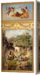 Allegory Canvas Paintings - Allegory Of Summer The Goddess Ceres Surrounded By Putti by Charles Diodore Rahoult