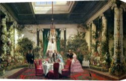 Salle Canvas Paintings - Princess Mathilde's Salle-A-Manger, Rue De Courcelles, Paris by Charles Giraud